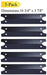 Votenli P9731A (5-Pack) 16 3/4" Porcelain Steel Heat Plate Replacement for Select Brinkmann, Charmglow Gas Grill Models (5-Pack) - Grill Parts America