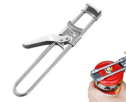 Master Jar & Bottle Opener, Adjustable Multifunctional Stainless Steel Can Opener Jar Lid Gripper, Manual, Kitchen Accessories - Grill Parts America