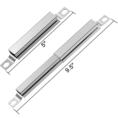 PatioGem Replacement Kit Grill Parts for Kenmore, Porcelain Steel Heat Plate 14 15/16 Grill Repair Kit Compatible with Kenmore, Heat Diffuser, Carryover, Burner 146.16142210 146.34611410 146.46372610 - Grill Parts America