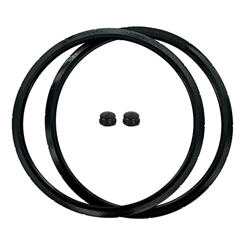 Sigely 09936 Pressure Cooker Sealing Ring/Gasket & Overpressure Plug (2 Sets per Pack) Compatible with Presto Various 6-Quart Models Replace 09936 09904 and 50295 - Kitchen Parts America