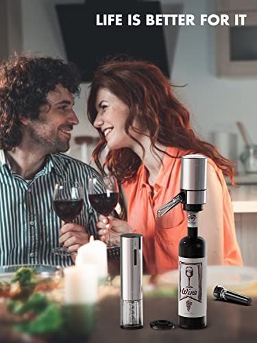 Electric Wine Opener Set, Tomeem Wine Gift Set with Rechargeable Wine Opener - Kitchen Parts America