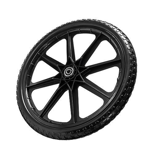 LTNICER 92010-20" Flat Free Cart Wheels Compatible with rubbermaid Wheelbarrow Wheels,20x2" Flat Free Tires for Lawn Mower, Garden Cart- 3/4" Bearing,Hub Length 2.5", Black (2 PACK) - Grill Parts America