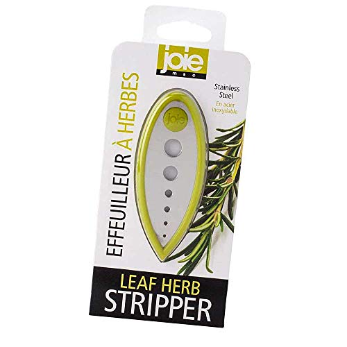 MSC International Joie Leaf Herb Stripper, Stainless Steel and BPA-Free Plastic, 4-Inches x 1.5-Inches x .25-Inches - Kitchen Parts America