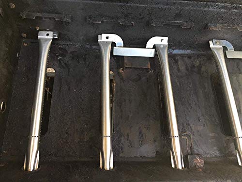 Votenli S9061A(3-Pack) S1048A(3-Pack) Replacement 13 1/8 inches Stainless Steel Heat Plates and Stainless Steel Grill Burner Crossover Tube for Brinkmann 810-3331-F - Grill Parts America