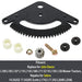 Steering Sector Pinion Gear Rebuild Kit Replacement for John Deere L100 L105 L107 L110 L118 L108 L111 G110 L130 L120 Serie Lawn Tractors Replaces# GX20052BLE - Grill Parts America