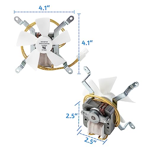 Suppmen Grill Draft Inducer Fan Kit/Induction Kit Replacement Parts for Pellet Grills and Smokers, Comes with 1pc Cable Zip Ties and one Fuses - Grill Parts America