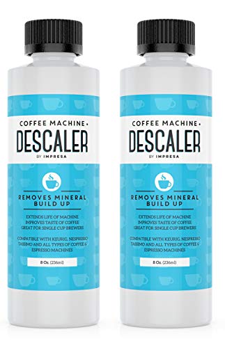 Descaler (2 Pack, 2 Uses Per Bottle) - Made in the USA - Universal Descaling Solution for Keurig, Nespresso, Delonghi and All Single Use Coffee and Espresso Machines - Kitchen Parts America
