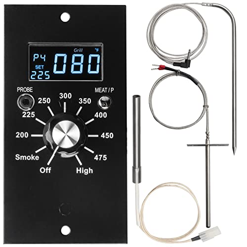 Upgrade Digital Thermostat Control Board Replacement Parts Kit Compatible with Pit Boss Pellet Grill Smoker PB700,340,440,820, Include Meat Probe, Temperure Sensor Probe, Igniter Hot Rod and Fuse - Grill Parts America