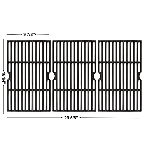 Hisencn 16 1/4'' Cooking Grates Replacement Parts for Dyna Glo DGF510SBP, DGF510SSP, DGF510SSP-D, DGB515SDP, DGF530SRP, Uniflame GBC1059WB, GBC1059WE-C, Backyard Grill BY12-084-029-98, BY13-101-001-13 - Grill Parts America