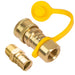 GASPRO 1/2 Inch Natural Gas Quick Connect Fittings, Natural and Propane Gas Hose Plug Set, 1/2 FNPT x 1/2 Female Quick Connect Disconnect, 1/2 MNPT x 1/2 Male Quick Connect, Solid Brass - Grill Parts America