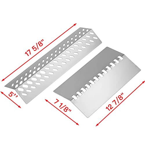 47628 87048 Flame Tamer 4 Burner Grill Replacement Parts for Bull 26038 26039 47629 69008 16561 Bull Angus, Cal Flame G Series G3 G4 P4 BBQ19P04, Lion Premium L60000 L75000 Stainless Steel Heat Shield - Grill Parts America