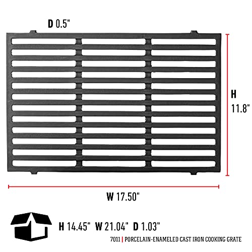 Weber Porcelain-Enameled Cast Iron Cooking Grate, Silver - Grill Parts America
