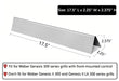 Leship Grill Replacement Parts for Weber Genesis 300 Series E310 E320 E330 EP310 EP320 EP330 S310 S330 Grills(Front Control), 17.5-inch Flavorizer Bars and Heat Deflectors Replace for Weber 7620 7622 - Grill Parts America