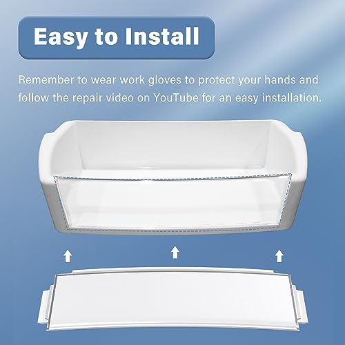 ANTOBLE WR71X10761 Fridge Shelf Trim Compatible with GE Refrigerator Shelves Trim Replacement Parts WR71X10289 Insert Module for General Electric Refrigerator Door Shelf Front Bin Guard Accessories - Grill Parts America