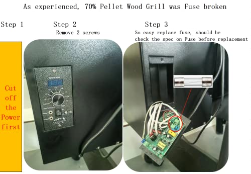 Firsgrill Fuse Replacement for Traeger, Pit Boss, Z Grills & Weber Wood Pellet Grills (5A 250V) - Grill Parts America