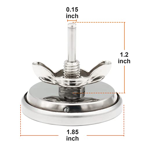 Grill Temperature Gauge for Char-Broil Grills, 1.85 Inch Diameter, Accurate BBQ Grill Smoker Thermometer Gauge Replacement - Grill Parts America