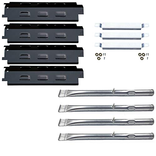 Direct Store Parts Kit DG259 Replacement for Charbroil Grill 463436213,463436215; Thermos 466360113 Repair Kit (SS Burner + SS Carry-Over Tubes + Porcelain Steel Heat Plate) - Grill Parts America