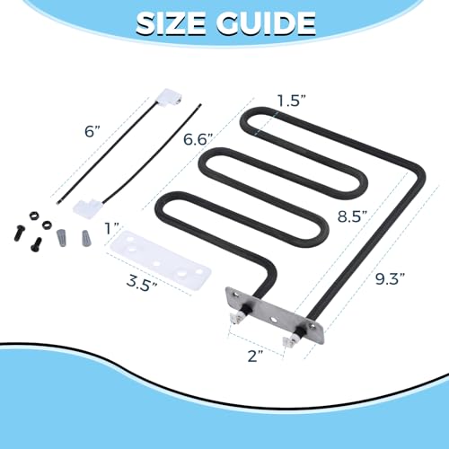 MOOTVGOO 800 Watts Smoker Heating Element Kit Replacement for Masterbuilt & Char-Broil Digital Electric Smokers, Replace 9907090033 or FDES30111 - Grill Parts America