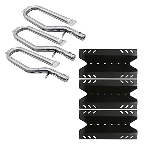 Hisencn Repair Kit for Members Mark BQ05046-6, BBQ Pro BQ05041-28, BQ51009, Sam's Club, Outdoor Gourmet BQ05037-2, BQ05046-6A Gas Grill Models, Burner Tube, Porcealain Steel Heat Plate, Burner Cover - Grill Parts America