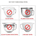 2 Pack Mixers Bowl Covers for KitchenAid 6 Quart Bowl-Lift Stand Mixers, Mixer Lid Fits Bowl-Lift Models KV25G and KP26M1X - Kitchen Parts America