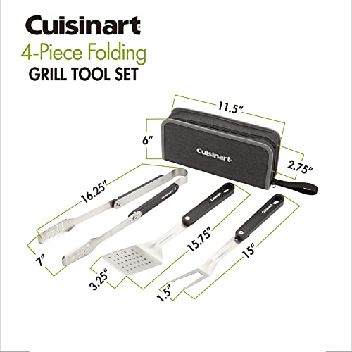 Cuisinart CGS-1000 4-Piece Folding Grill Tool Set - Grill Parts America