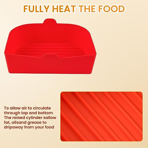 2 Pack Silicone Grill Liners for Ninja OG701 & OG751,for Ninja Woodfire Outdoor Grill Accessories, Reusable Heat Resistant Nonstick Grill Basket liners 8.9" x 6.3" - Grill Parts America