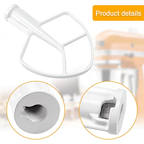 K5AB K5SS Kitchen Mixer Aid Coated Flat Beater by AMI PARTS for 5 QT Mixer Stainless Steel Bowl Compatible with Model KSM50 KSM5 KSM450 - Kitchen Parts America