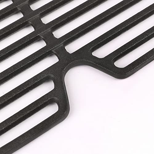 Hisencn Grill Cooking Grates for Nexgrill 820-0072 Fortress 2-Burner Table Top Portable Propane Gas Grill, Cast Iron Grill Grid Replacement Parts Outdoor BBQ Repair Kit (2 Pack) - Grill Parts America