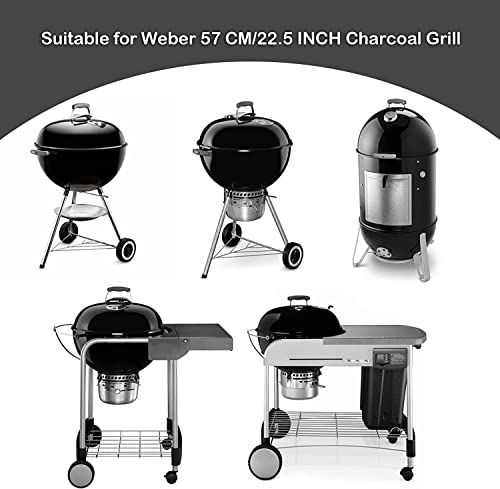 only fire BBQ Griddle and Grate Combo Kit for Weber 22 inch Kettle Charcoal Grills - Grill Parts America