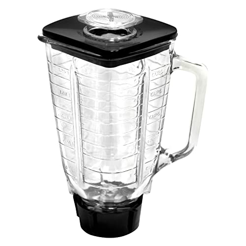 Brentwood P-OST722 Replacement Glass Jar Set, Oster Blender Compatible, 0.33 Gallon Capacity - Kitchen Parts America