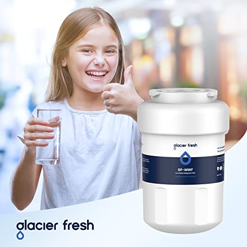 GLACIER FRESH MWF Water Filters for GE Refrigerators, NSF 42 Replacement for SmartWater MWFP, MWFA, GWF, HDX FMG-1, WFC1201, RWF1060, 197D6321P006, Kenmore 9991, 1 Pack - Grill Parts America