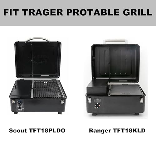 BAC460 Griddle Replacement Parts for Traeger Ranger TFT18KLD Scout Pellet TFT18PLDO Griddle Insert Cast Iron Flat Top Griddle Pellet Grill Tabletop Griddle Traeger Accessories 1 Pack - Grill Parts America