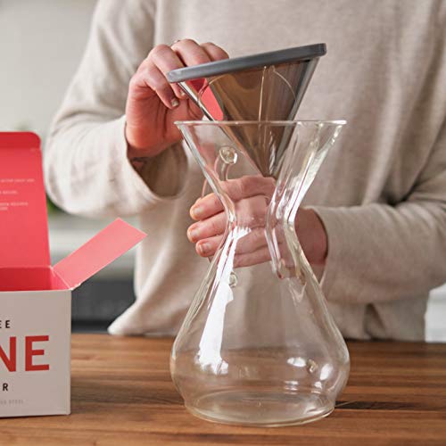Able KONE for Chemex: The Original Reusable Stainless Steel Coffee Filter - Kitchen Parts America
