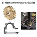 51405MA 51279MA Worm Gear & Gasket Kit Compatible With Craftsman SnowThrower for 2 Dual Stage Snowblower 536886540 536886180 601002109, Replaces MT51405MA, 51405, 9355, 204167 Models (22 Teeth) - Grill Parts America
