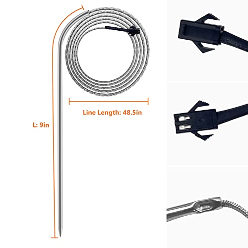 Replacement 9007080006 Meat Probe Part for Masterbuilt Electric Smoker, Temperature Probe Compatible with Masterbuilt Digital Smokers Series - Grill Parts America