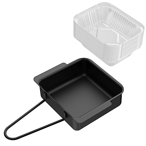 GARNETIN Nexgrill Grill Drip Pan & Grease Catcher Cup for 720-0830H,D/EH, 720-0882A, 720-0888/N Models - Holder Drip Tray with 15 Aluminum Foil Liners - Grill Parts America