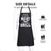 Ihopes Funny BBQ Apron for Men Dad,Black Grill Apron with 2 Pockets and Adjustable Neck Strap,Perfect Gifts for Birthday/Christmas/Thanksgiving, Large - Grill Parts America