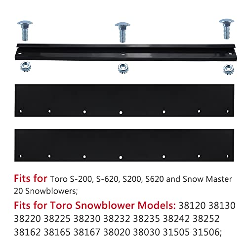 GELASKA 23-3730 Rotor Blade Paddles with 23-3170 Scraper Bar for Toro S-200, S-620, S200, S620 and Snow Master 20 Snowblowers - Grill Parts America