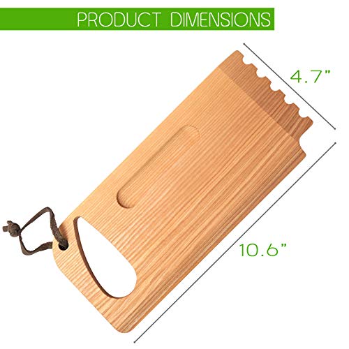 Wood BBQ and Grill Wooden Scraper Tool, 10.6” x 4.7” - Grill Parts America