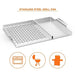 Onlyfire BBQ Grill Tray, Stainless Steel Grill Topper Grill Pan with Holes and Handle for Grilling Veggies, Meat & Seafood, Outdoor Flat Top Grilling Basket for Any Grills - Grill Parts America