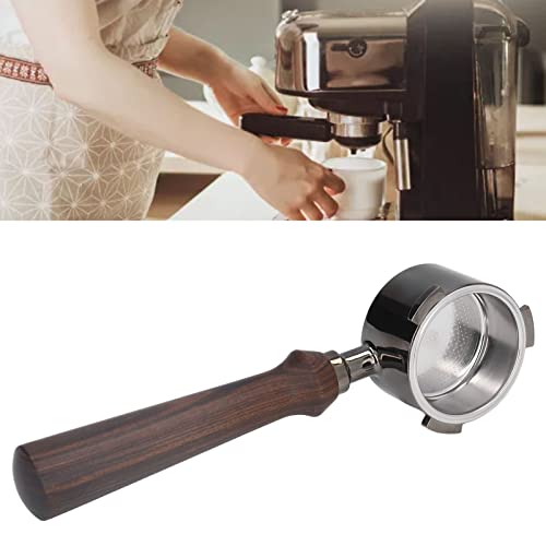 51mm Coffee Portafilter Coffee Machine Filter Coffee Machine Replacement Parts with Wooden Handle for DELONGHI ECP3420 ECP685 ECP680 - Kitchen Parts America