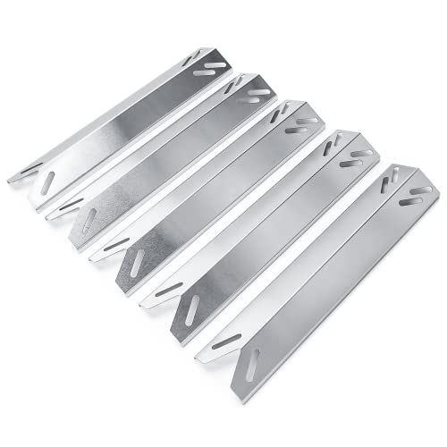 Hisencn 15.35'' Heat Plates for Cuisinart 2556, 2456, GAS2456AS, GAS2556AS, GAS1456ASO, GAS1456BSO, GAS2420AS, Heat Tents Replacement Parts for Cuisinart 5-Burner Gas Grill, Stainless Steel, 5-Pack - Grill Parts America