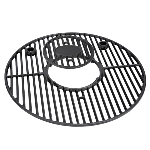 QuliMetal 19.5" Cast Iron Round Cooking Grid Grate for Akorn Kamado Ceramic Grill, Pit Boss K24, Louisiana Grills K24, Char-Griller 16620 - Grill Parts America