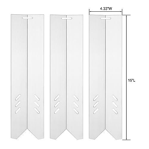 B0212-040 Heat Plates Grill Parts for Blue Rhino 3 Burner Grill Replacement Parts GBC1932L GBC1793W RevoAce Grill Parts Heat Tent 55-24-198 GBC1706W GBC1705WV Heat Shield BBQ Grill Accessories - Grill Parts America