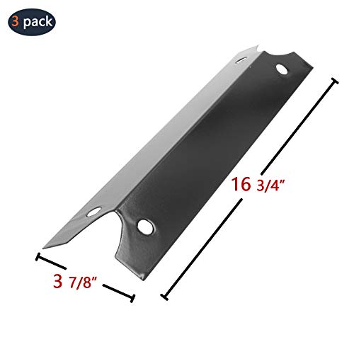 Hongso PPG311 (3-Pack) BBQ Gas Grill Heat Plate, Heat Shield, Heat Tent, Burner Cover, Vaporizor Bar, and Flavorizer Bar Replacement for Brinkmann, Charmglow Models Grills, 600-7100-0, BMHP1 - Grill Parts America