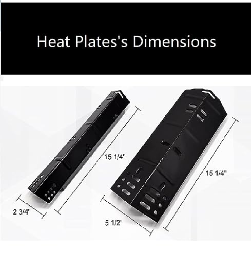 MONIBAQ Grill Heat Plates Replacement for Dyna Glo 5 Burner DGH474CRP, DGH485CRP, Gas Grill Parts Heat Tents Replace Dyna-Glo 4 Burner DGH450CRP, 4+1 Heat Shield Flame Shields - Grill Parts America