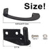 Braveboy Grills Side Door Stop Arc & Grills Lid Hinge Kit Compatible with Traeger Grills, Traeger Pellet Grills, Include One Left Side And One Right Side Hinge/Door Stop Arc BCA002 Right Side BCA081 Left Side - Grill Parts America