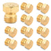 10Pcs Brass Jet Nozzle Propane Orifice Kit - Grill Replacement Parts High Pressure Nozzle Griddle Accessories Kit - Propane Burner Replacement Parts LP Gas Hose Nozzle Conversion Kit - Grill Parts America