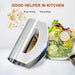 Salad Chopper,Mezzaluna Mincing Knives Vegetable Knife Vegetable Chopper,Stainless Steel Double Blade Salad Cutter Fruit and Vegetables Cutter Cheese Herb Chopper Kitchen Tools - Kitchen Parts America