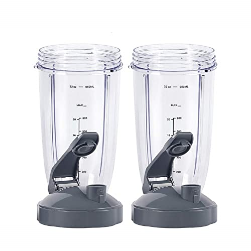 Blender Cups for Nutribullet Blender, 32OZ Cup with Flip Top To Go Lid